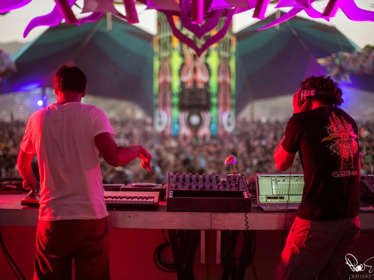 Digital Talk performing to a festival audience