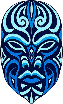 Paruma blue mask symbol
