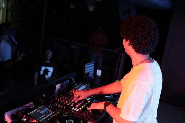 Pattern115 performing a live electronic music set